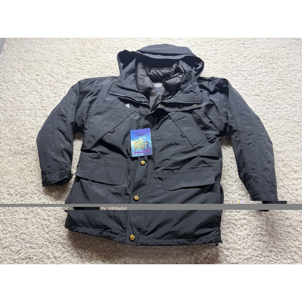 Wyoming Traders 3 In 1 Oxford Parka Coat Men's XS *NEW* Black
